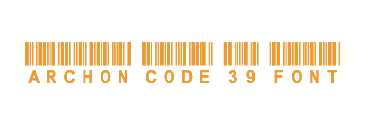 archon code 39 barcode font