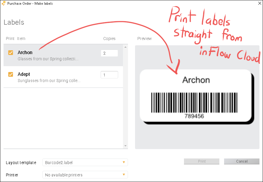 gør det fladt Samuel Ældre A Barcode Printer Review - Printing Sticker Labels With the DYMO  LabelWriter 450 [Updated: 2018] - inFlow Inventory