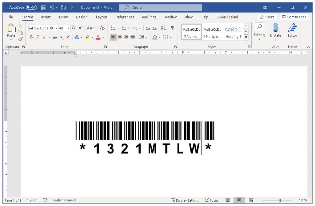 Barcode Fonts For Word Engineervsera