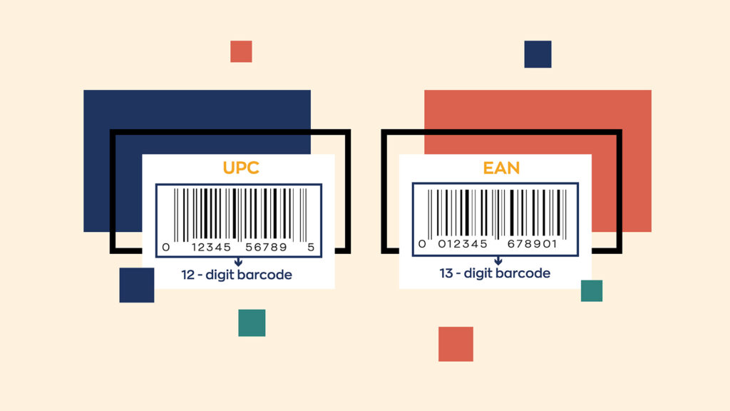 Example of a 12 digit UPC and a 13 digit EAN