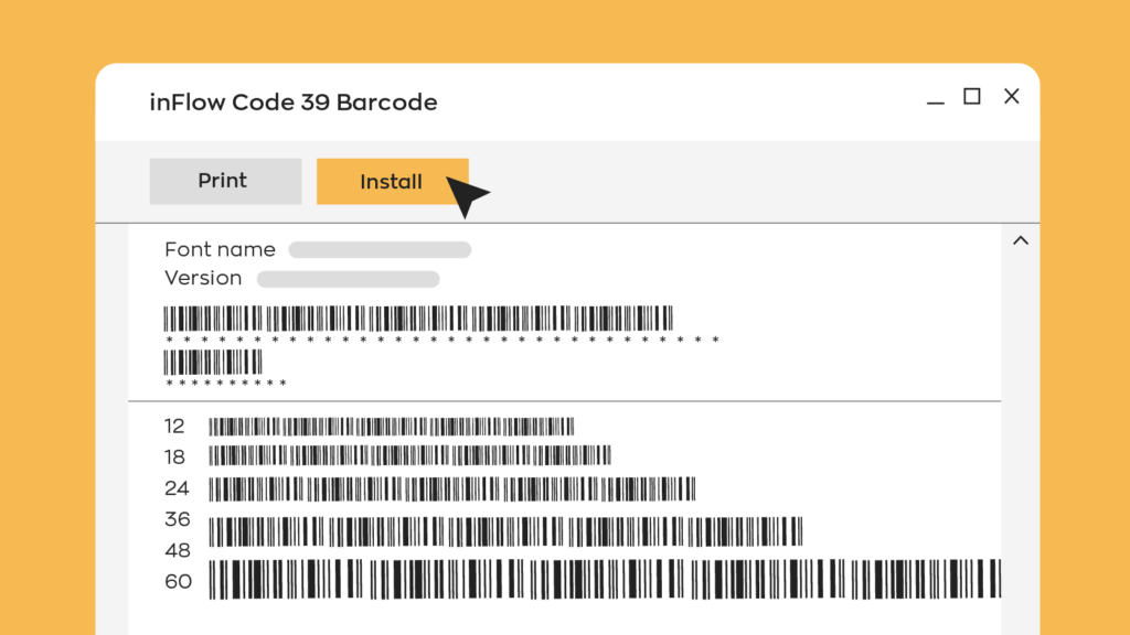 Free Barcode Font Download: Code 39 (3 of 9) Unrestricted