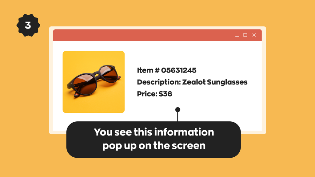 How to create barcodes #3:
If your using inventory software like inFlow, the item information will pop up such as description, price, etc. when you scan a barcode. 